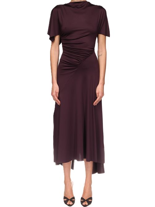Victoria Beckhamcap-sleeve maxi dress Victoria Beckham | 1326JDR007350A486 BLACKCURRANT